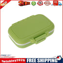 3 Grids Portable Pill Box Medicine Jewelry Storage Case Container(Green)