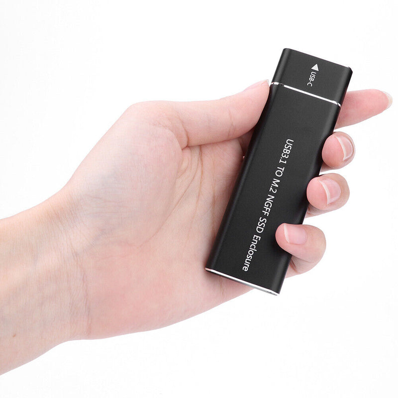 M.2 SSD Enclosure B Key NGFF to USB 3.1 Gen 1 Type C Adapter External SSD Case