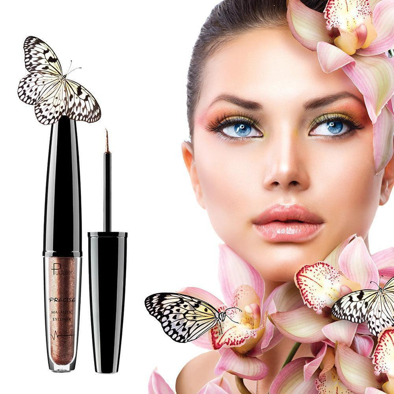 16 Colors Liquid Eyeliner Waterproof Lasting Metallic Shimmer Eye Liner (02