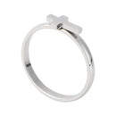 Classic Adjustable Cross Couple Ring Men Women Lover Wedding Open Rings Jewelry