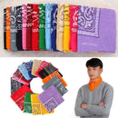 Neck Scarf Wristband Hair Band Printed Square Scarves Paisley Bandana
