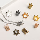 Multi-Colors Spacer Beads Jewelry Making Supplies King Crown Beads Pendants