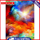 Handmade Rainbow Clouds 5D DIY Full Round Drill Drawing Kit Art Diamond Painting