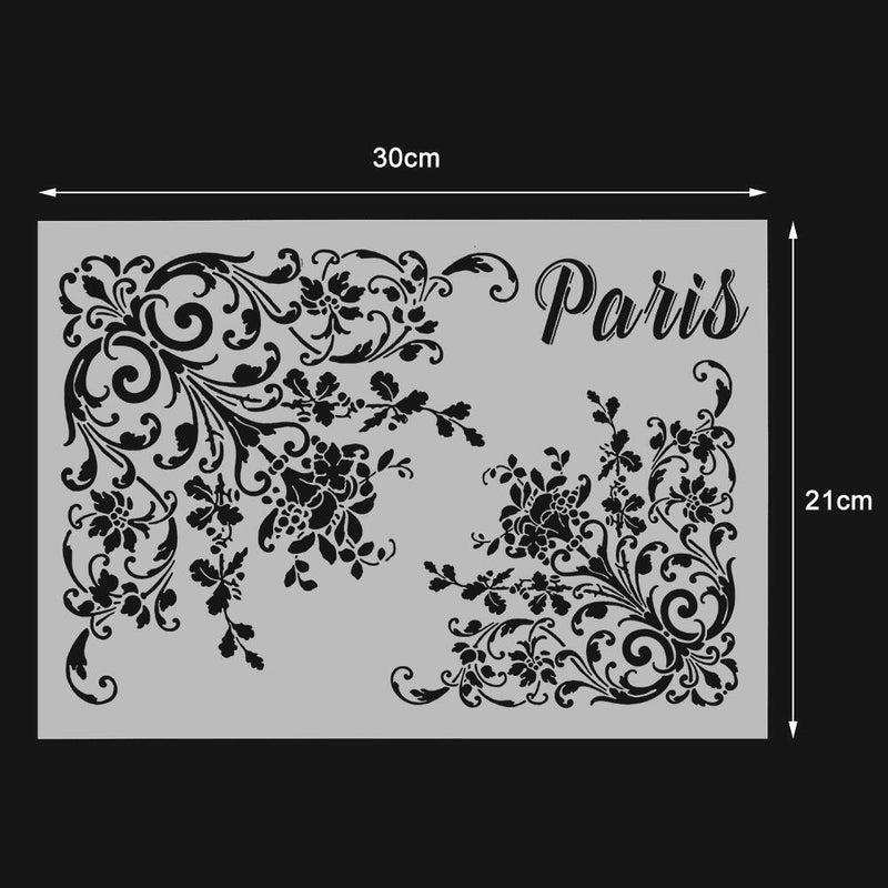 21x30cm DIY Craft Stencil Album Decor Cake Cookie Flower Spraying Die Card