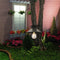 LED Solar Light Wrought Iron Lantern Hanging Tungsten Bulb Light Decor (A) Newly