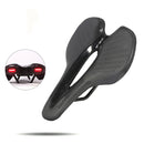 Bicycle Saddle with USB Charging Rear Light MTB Road Bike Lights Seat Cushion