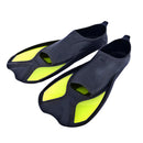 Diving Swimming Fins Adults Flexible Submersible Foot Flippers (Yellow L)