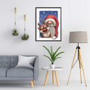 Full Cross Stitch 11CT Gnome Deer Stamped Embroidery DIY Needlework Kits Crafts