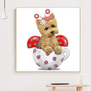 Part Drill Special Shaped DIY Cup Dog Rhinestones Picture 5D Diamond Painti