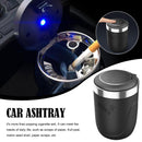 Black Car Ashtray Cup LED Indicator Smokeless Dual-Purpose Cigarette Holder#