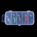 5pcs 4.5cm 4g Bionic Crank Fishing Lures Jig Hooks Artificial Crankbait Baits