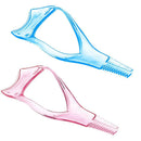 3 In 1 Mascara Shield Guide Guard Lash Curler Applicator Comb Makeup(Blue)