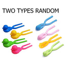 5pcs Cartoon Snowball Maker Clip Children Winter Outdoor Snow Mold (Yellow)