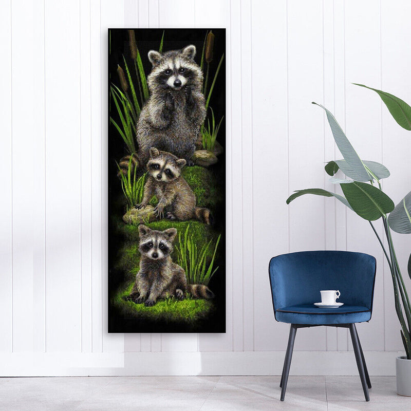 5D DIY Diamond Painting Animal Full Round Drill Mosaic Picture Decoration Gif