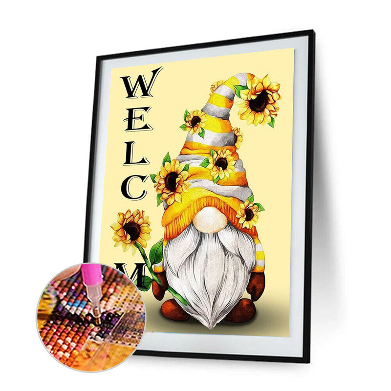 5D Full Round Drill Drawing Picture Goblin Diamond Painting Living Room Ornament