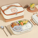 304 Stainless Steel Bento Boxes Thermal Lunch Box With Spoons Or Chopsticks