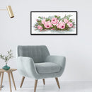 Home 11CT Printed Part Embroidery Fresh Flower Needlework DIY Cross Stitch Kit