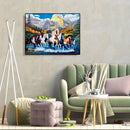 Painting By Numbers Kit DIY Gallant Horse Canvas Oil Art Picture Home Decor