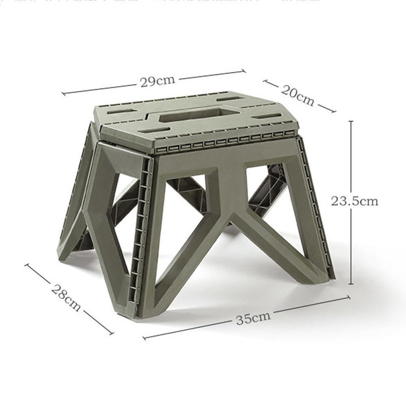 Outdoor Portable Folding Stool Campstool for Adults Children (Army Green)