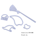 Witch DIY Metal Stencil Scrapbook Craft Embroidery Cutting Die-161940
