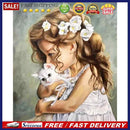 Little Girl Oil Paint By Numbers Kit DIY Acrylic Painting on Canvas Frameless