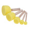 5pcs Children DIY Painting Sponge Brush Toys Wooden Handle Learning Tool Newly