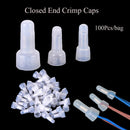 No Screw Clamp Pressure Line Cap Terminals Wire Connector Closed End Crimp