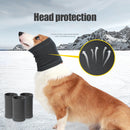 Dog Grooming Earmuffs Warm Noise-Proof Pet Ear Cover Windproof Hat (Grey S)