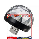 Mini USB Disco Light Sound Activated LED Magic Disco Ball Lamps (Black) Newly
