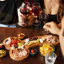 Wooden Serving Tray Special Shaped Ornament Appetizer Snack Dish Plate (L)