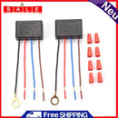 2pcs LED Lamp Touch 3 Way Dimmer Switch with Wiring Caps Light Dimming Sensor