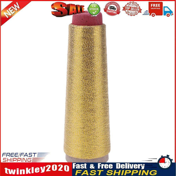 Glitter Stitch Yarn Sewing Thread Woven Embroidery Knitting Line(Golden) Newly