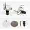 Chrome Replacement Hinge Toilet Seat Hinges Fittings Screws Toilet Linker
