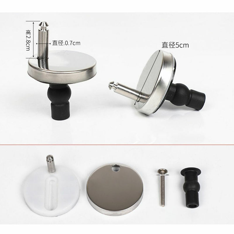 Chrome Replacement Hinge Toilet Seat Hinges Fittings Screws Toilet Linker