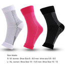 #A 1 Pair Anti Fatigue Compression Foot Sleeve Ankle Support Breathable Sport So