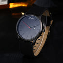 Sport Fashion Leather Date Calendar Bussiness Casual Watch (Black+Black) Newly