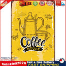 Rectangle Coffee Metal Signs Retro Waterproof Door Hanging Board (9339-08) Newly