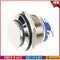 19mm High Round Head Momentary Stainless Steel Push Button Switch #F