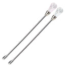 Stainless Steel Mixing Spoon Melted Wax Pills Bead Headring Stick (Pink)