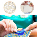 Wooden Basketball Bottom Circle Blank Hollow Crochet Basketball Wood Base for DIY Knit
