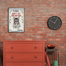 Cat Sheet Metal Drawing Metal Painting Tin Wall Home Poster Bedroom Art Sign