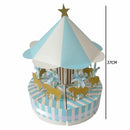 Romantic Carousel Candy Box Wedding Birthday Party Guest Gift Decor (Blue)