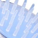 Silicone Massage Comb Head Body Scalp Hair Cleaning Bath Spa Brush (Blue) Newly