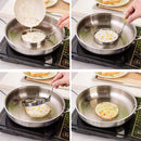 Stainless Steel Omelette Egg Frying Mold Love Round Star Mold(Round)