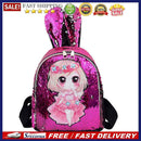 Student Schoolbag Lovely Rabbit Ear Backpack Fashion Sequin Kids Casual Knapsack