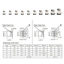400pcs 1uF - 1000uF 24 Values SMD Aluminum Electrolytic Capacitors Kit: