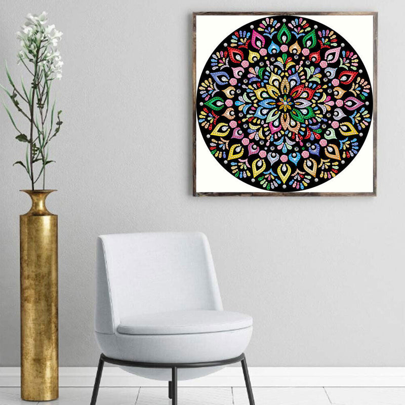 Partial Special-shaped Diamond Painting Kits Mandala Pattern Mosaic Art (HB
