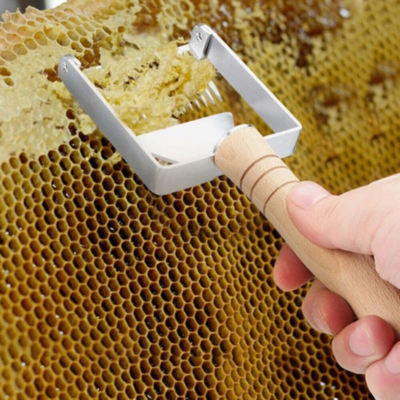 Durable Honey Cutting Fork Beekeeping Tool Honeycomb Scraper Beehive Rake Newly