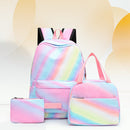 #A Student Schoolbag Laptop Bookbag Three Piece Insulated Lunch Tote Bag Pencil