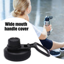 #A Sports Bottle Wide Mouth Nozzle Cap Plastic Stainless Steel Thermos Pot Wide